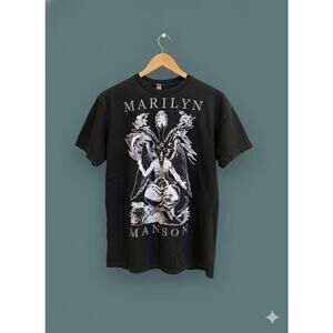 Marilyn Manson Alstyle Vintage Bigger Than Satan Black Tee Shirt T-Shirt M